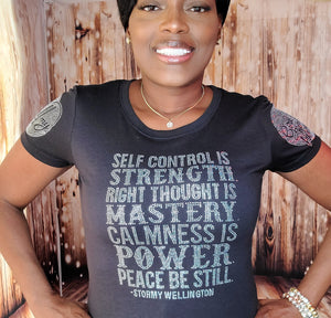 Self Control GHMH  (Black Bling Tee)