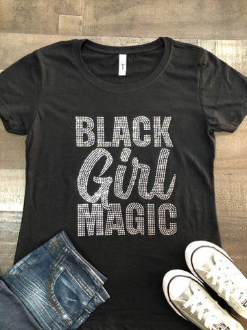 Black Girl Magic Bling Tee