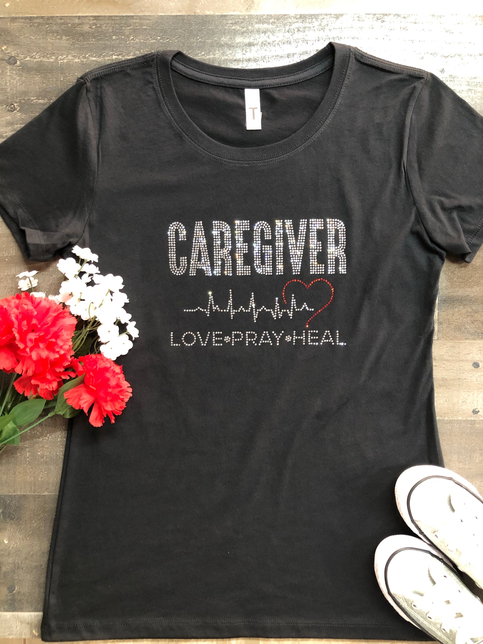 Caregiver Bling Tee